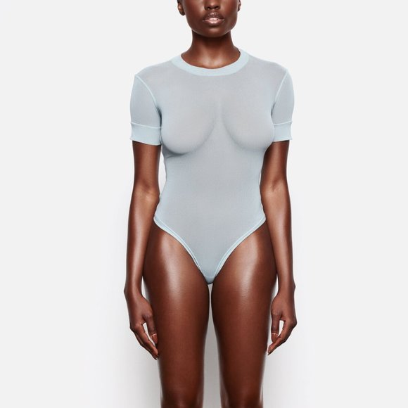 SKIMS Tops - Skims Mesh T-Shirt Bodysuit